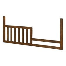 Pemberly Row Wood Transitional Toddler Rail in Tuscan/Brown Finish