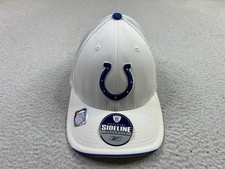 Indianapolis Colts Hat Cap Fitted Mens One Size White NFL Football Draft Reebok