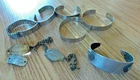 9 MILITARY RELATED BRACELETS,  WW2 - VIETNAM P.O.W.