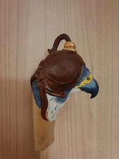 Bird handle hand carved wooden walking stick for men women cane best gift
