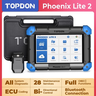 TOPDON Phoenix Lite 2 Profi OBD2 Diagnosegerät ALLE SYSTEM ECU Coding Deutsch