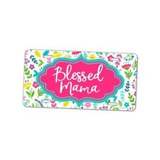 , Blessed Mama Floral Novelty Vanity Plate, HDG-1562 - Trendy car accessory,