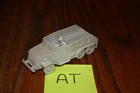 Vintage Marx Battleground Light Gray German Army Half-Track & Rare Sitter AT