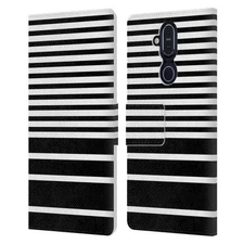 HEAD CASE DESIGNS DYNAMIC STRIPES LEATHER BOOK WALLET CASE FOR NOKIA PHONES