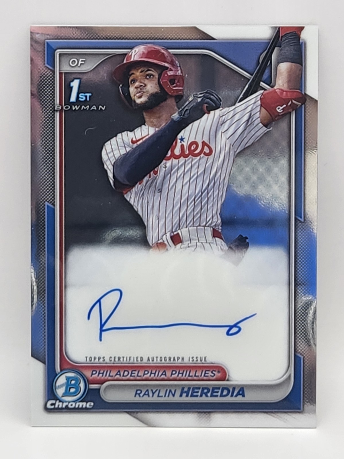 2024 Bowman -Chrome Prospect Autographs Raylin Heredia #CPA-RH (AU, RC) Phillies