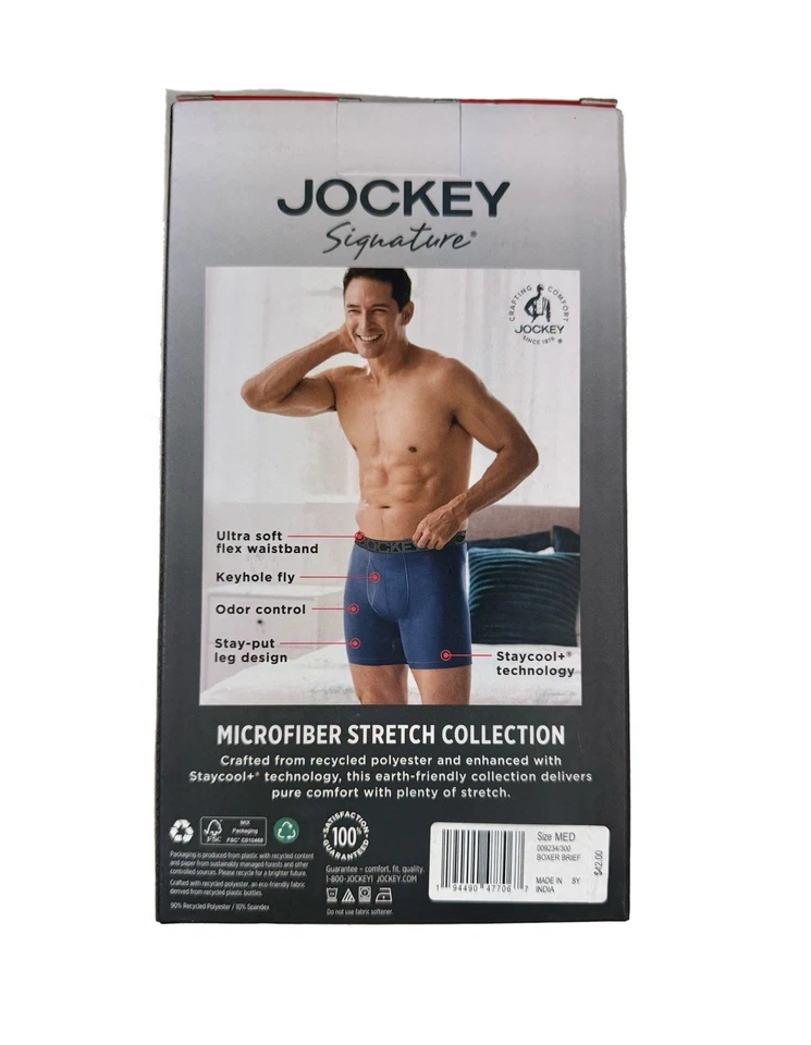 Nuevo con etiquetas. Jockey.  Pack de 3.  Calzoncillos boxer de microfibra.  Verde. Camuflaje MRSP. $42,00 Foto 4 de 4