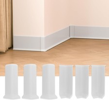 Baseboard Corner Blocks 4inch Height, Self Adhesive 3 4inch Height , White