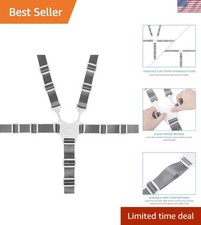 High Chair Straps, Replacement 5-Point Harness for Stroller, High Chair, Pram...