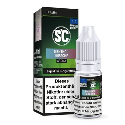 SC Liquid Menthol Kirsche 10 ml (5x 12mg Nikotin/ml = 60mg Nikotin/ml)