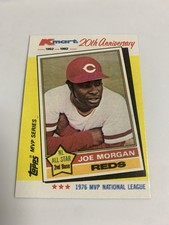 1982 Topps Kmart MVP Joe Morgan Cincinnati Reds