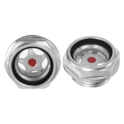 2-Pack Oil Level Glass for Compressor M24 x 1.5mm