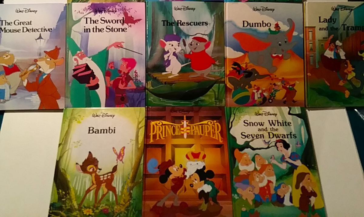 DISNEY CLASSIC SERIES, 1986-91 GALLERY/TWIN BOOKS MOSTLY FIRST