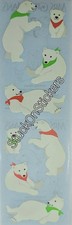 Mrs Grossman's HOLIDAY BEARS Christmas Stickers Vintage 2006 VINTAGE