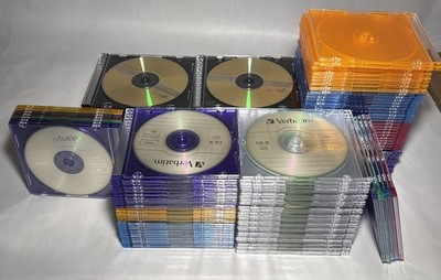 107 CD-R Disc - 57 Verbatim - 50 Maxell CD-R Max 700mb 80min - All w/ Jewel Case