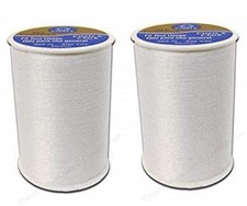 All Purpose Thread 400 Yards White - 2 Pack of Sewing Supplies