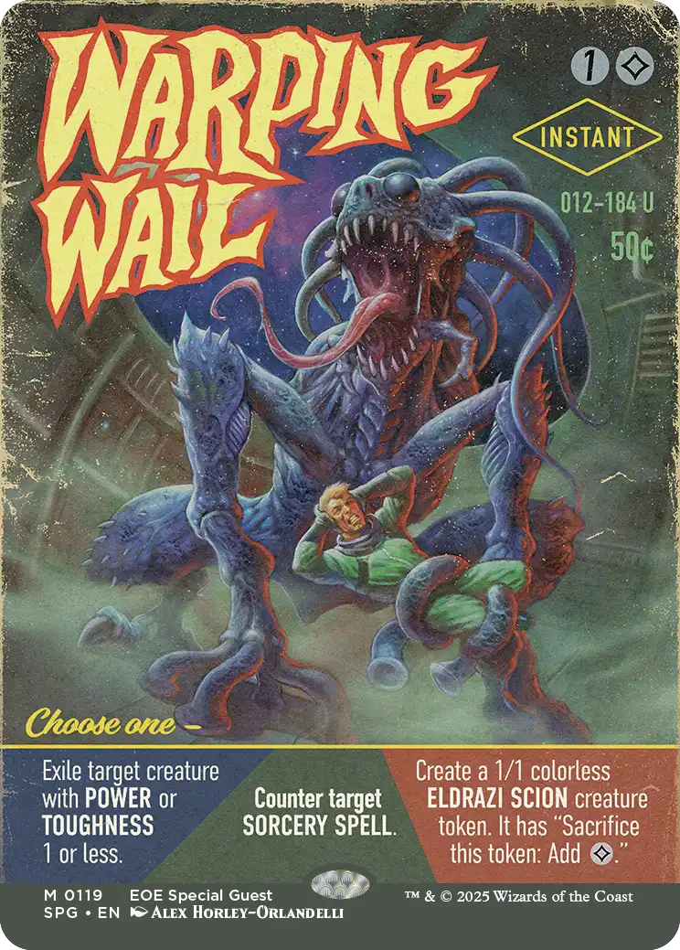 MTG ワームの咆哮 英語版 foil サインド 1枚 ODY版 MTG Warping Wail Full Art English SPG | eBay