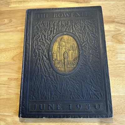 The Bowenite 1930 Yearbook James H. Bowen High School Chicago Autographs