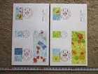 Japan Stamp First Day Cover Greetings Summer 2 Covers Large format 2019