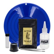 ASR Outdoor 6pc Gold Panning Kit with 3OZ PAYDIRT Beginner Prospecting Equipment