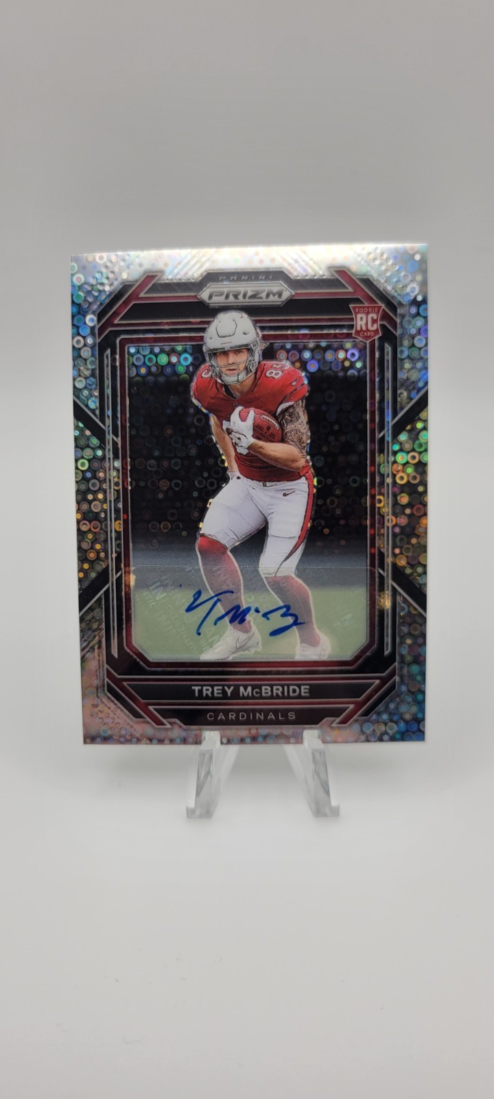 2022 Panini Prizm Rookies Trey McBride #327 No Huddle Prizm Autographs (AU, RC)