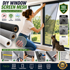 DIY Window Screen Mesh Replacement Pet Resist...