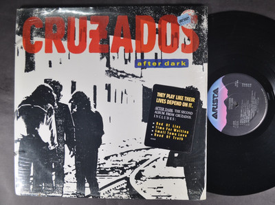 CRUZADOS After Dark 1st press SHRINK HYPE STICKER alternative ROCK LP M/NM