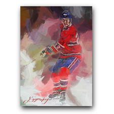 Steve Shutt Art Card Limited 20/50 Edward Vela Signed (Montreal Canadiens)