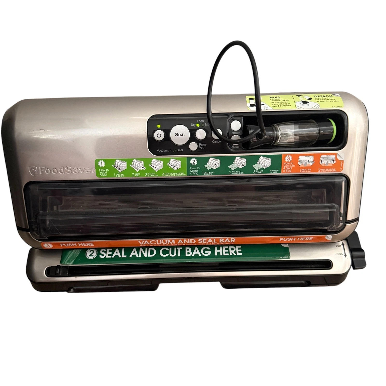 FoodSaver Vacuum Sealer Machine Silver Stainless Steel FM5480