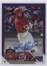 2023 Topps Chrome Update Purple Refractor /250 Israel Pineda #RA-IP Auto 1pe9