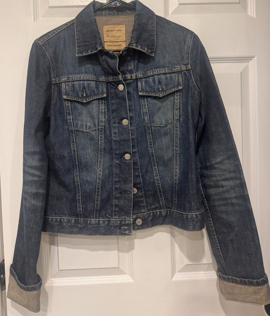HELMUT LANG クラシックデニムジャケット M Helmut Lang Vintage Classic Denim Jacket Blue Women's M Long