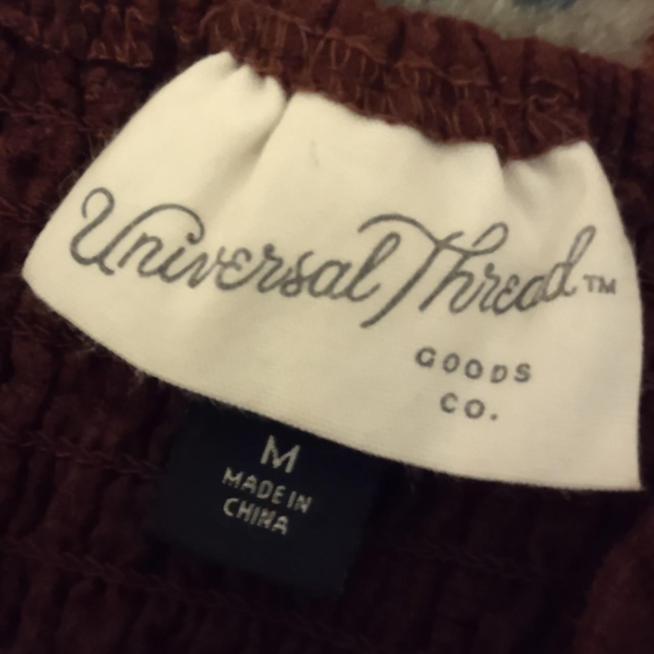 Maroon Button Up Universal Thread Dress Size Medi… - image 3