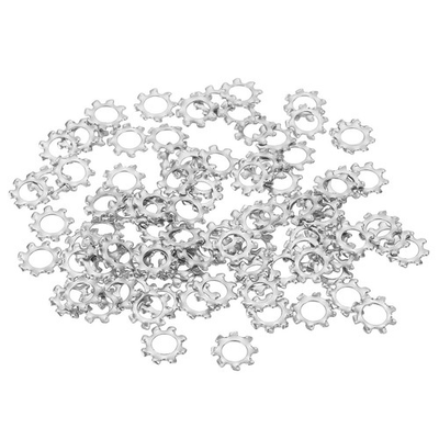 #ad #ad 100Pcs Locking Washer M5 304 Stainless Steel External Tooth Washer Silver $17.69