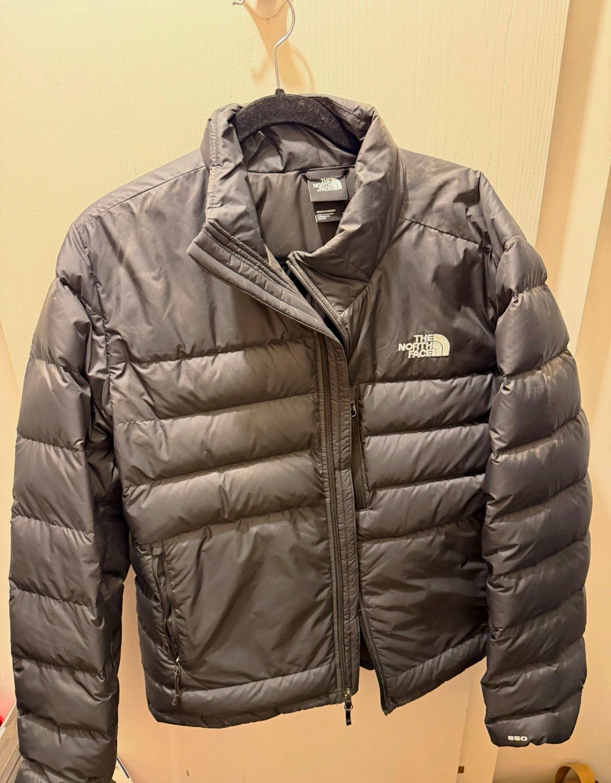 The North Face Men's Black 550 Insulated Puffer Jacket Full Zip Size L image 1