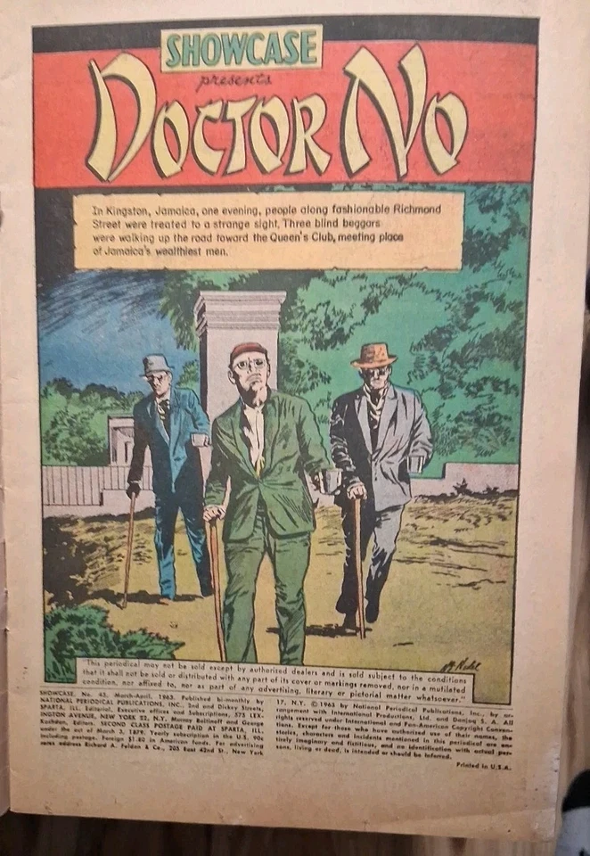 Showcase #43 James BOND 007 DR. NO! ROCKET cover 1963 See CI Version Listed Also - Image 3 of 4