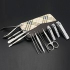 12PCS Pedicure / Manicure Set Nail Clippers Cleaner Cuticle Grooming Kit Case xx