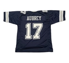 Brandon Aubrey Signed Dallas Cowboys Navy Custom Jersey Beckett Witness BAS COA