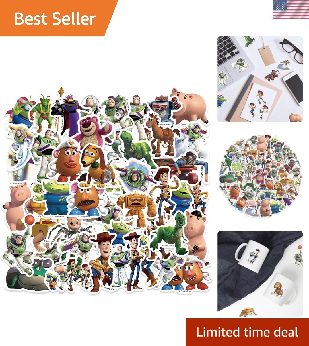 Cute 50Pcs Waterproof Cartoon Stickers for Laptops, Bottles & More | Gift-Ready