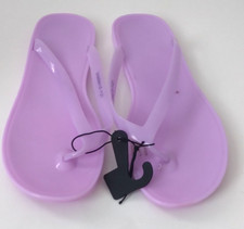 Wonder Nation Girls Purple Jelly Flip Flops Sandal Shoes Size 5