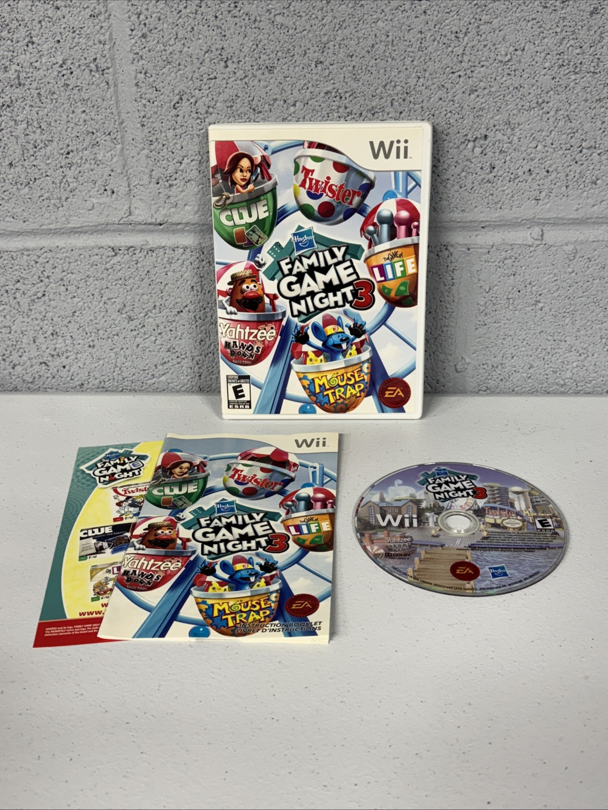 Hasbro Family Game Night 3 - Nintendo Wii Complete Cib 14633194807