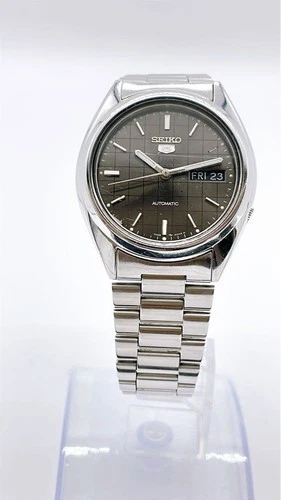 SEIKO 5 7009 3040 Automatic Watch 1986 Day Date Dial Wrist 16cm Vintage Japan