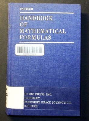 Handbook of mathematical formulas. Bartsch, Hans-Jochen: 2497717