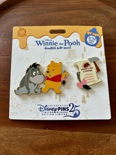Winnie the Pooh and Eeyore Disney Pin Set - Hundred Acre Wood Series 3/12 March