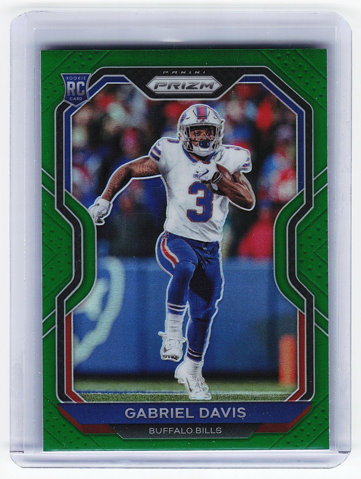 2020 Panini Prizm #312 Gabriel Davis Prizm Green Buffalo Bills RC