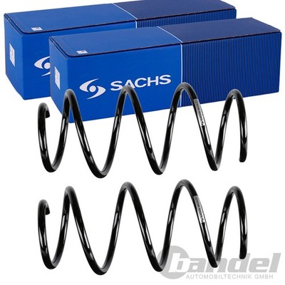 2X SACHS FAHRWERKSFEDERN VORNE PASSEND FÜR SKODA OCTAVIA VW GOLF LINKS+RECHTS