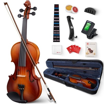 Violin 1/2 Size for Beginners Full Set, Spruce Childrens Fiddle Half Size Bun...