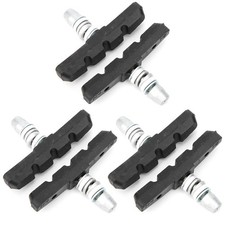 Doanas-3 Pairs Rubber V-Brake Pads Blocks Shoes Silent For Mountain Bike Folding