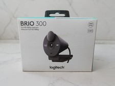 Authentic Logitech Brio 300 Full HD 1080p Webcam BLACK (960-