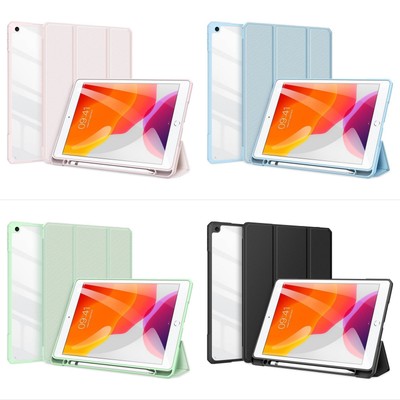 Eco-Leather Cover Tablet-Hülle Auto-Wake/Sleep-Modus für iPad 7/8 10.2''
