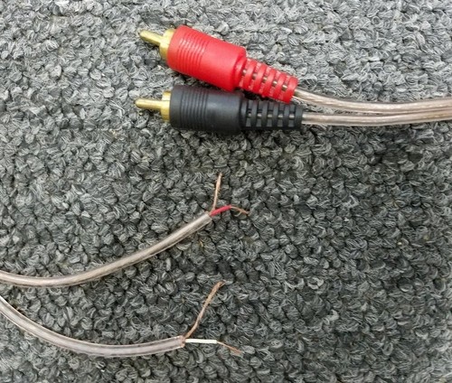 8ft RCA Male Shielded Audio Cable To 