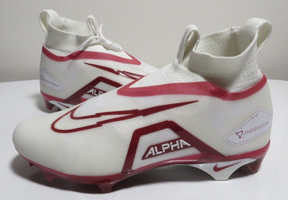 Nike Alpha Menace Elite 3 Red White Football Cleats DM1792 